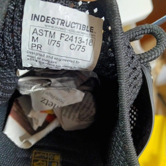 Indestructible Ryder Men's Black Mesh Steel Toe Work Sneakers Size US 9 - Picture 9 of 9